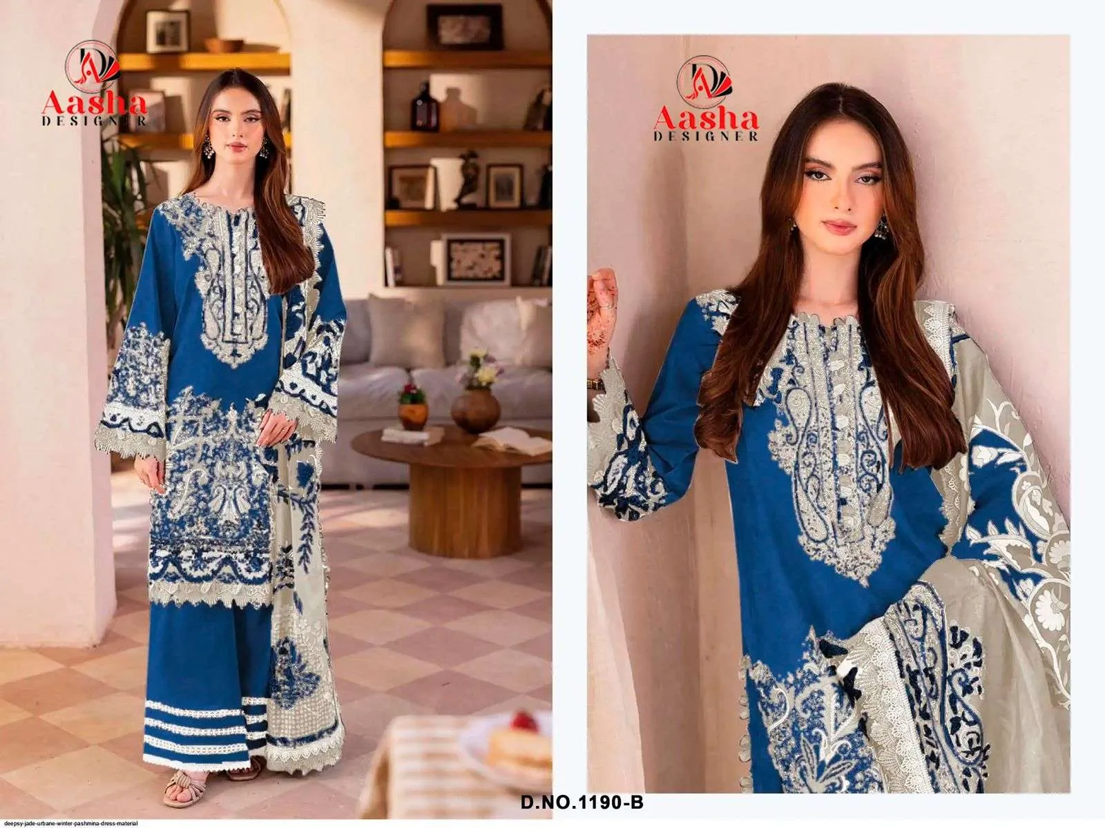 Aasha Designer D No 1190 A B
