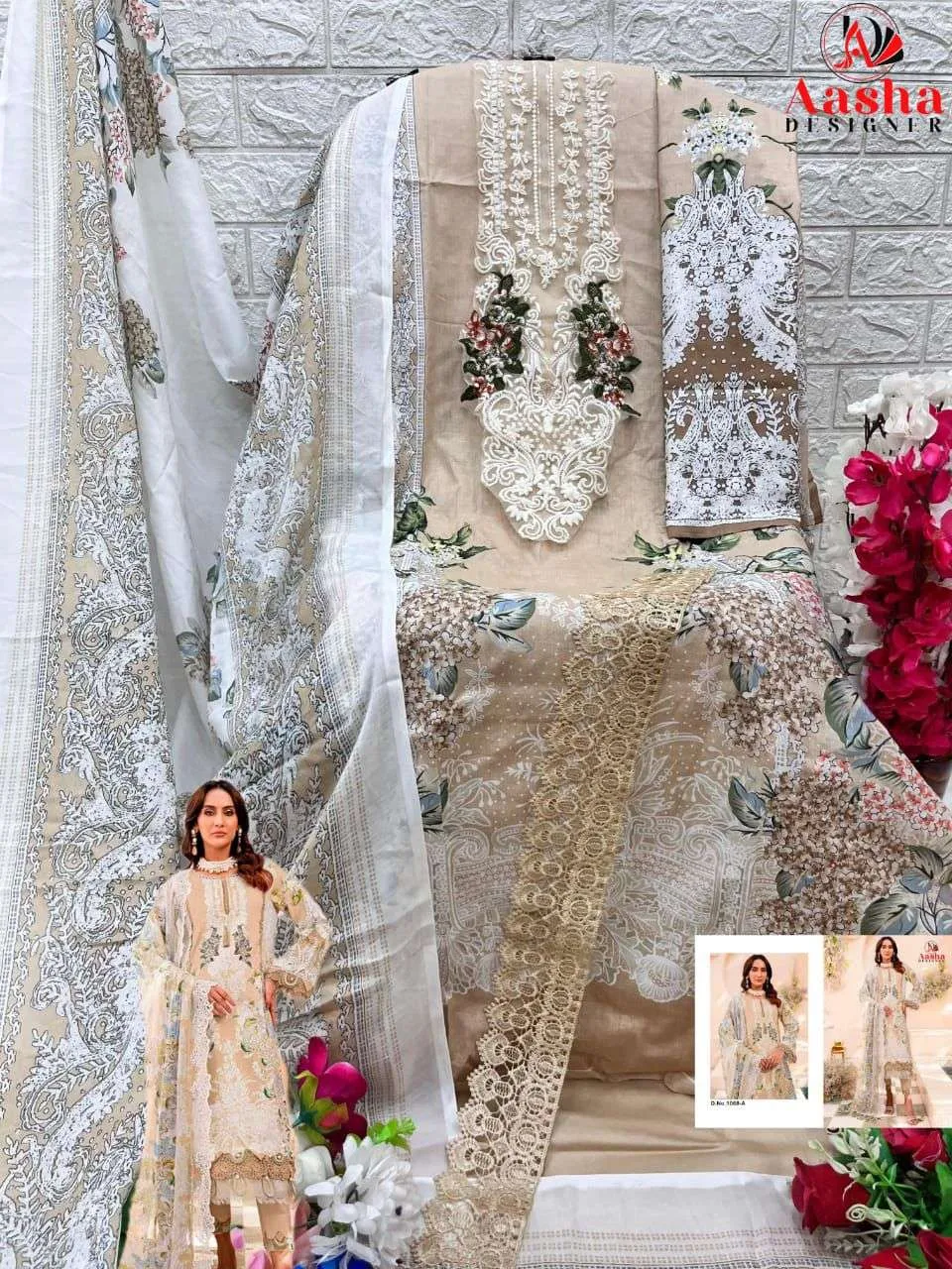 Aasha Designer Design No - 1068 Abc