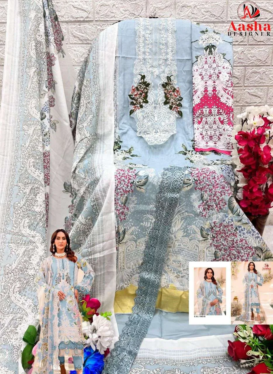 Aasha Designer Design No - 1068 Abc