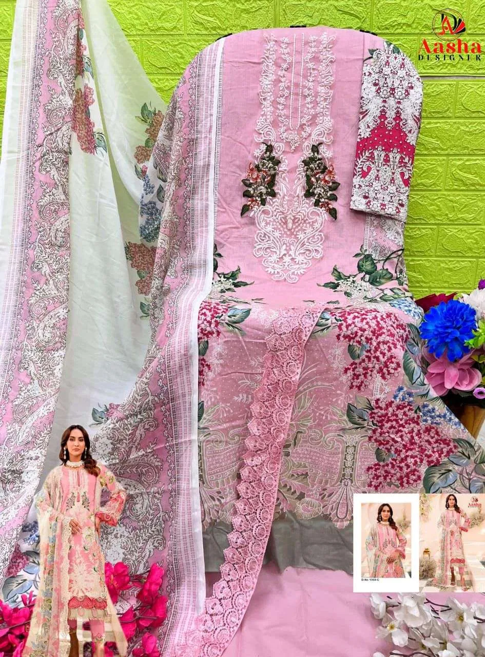 Aasha Designer Design No - 1068 Abc