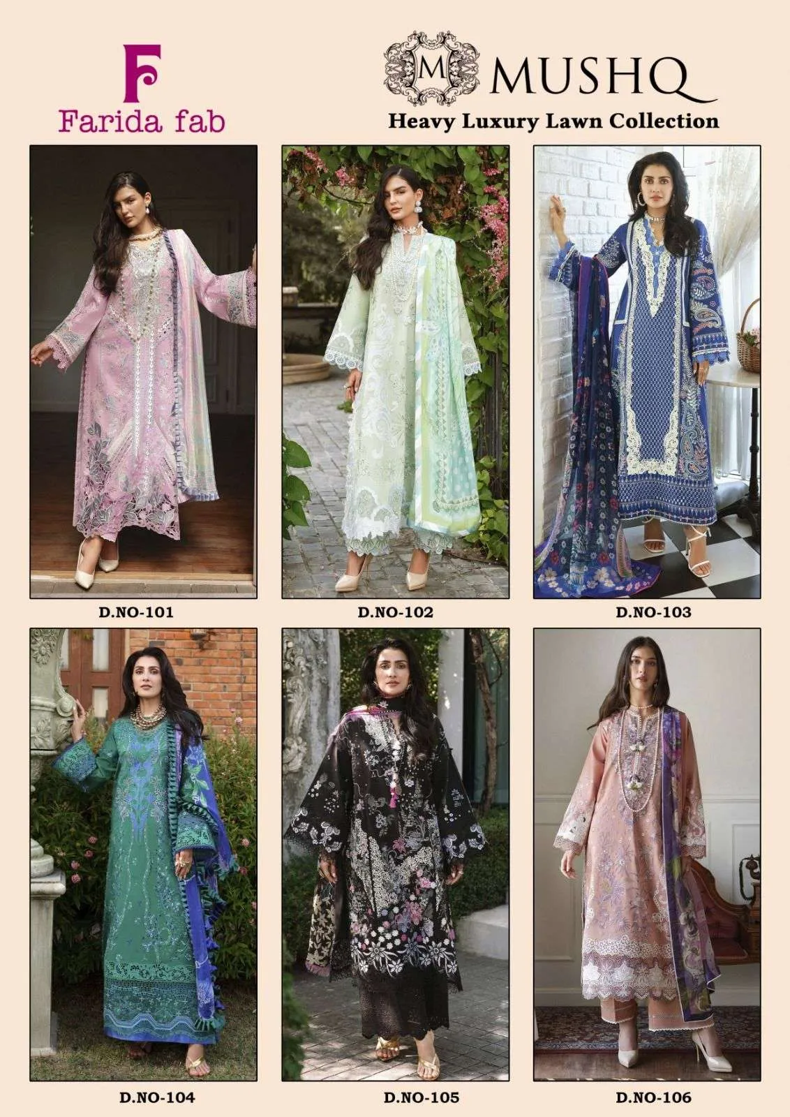 Farida Fab mushq Karachi readymade Kurti Pant With Dupatta