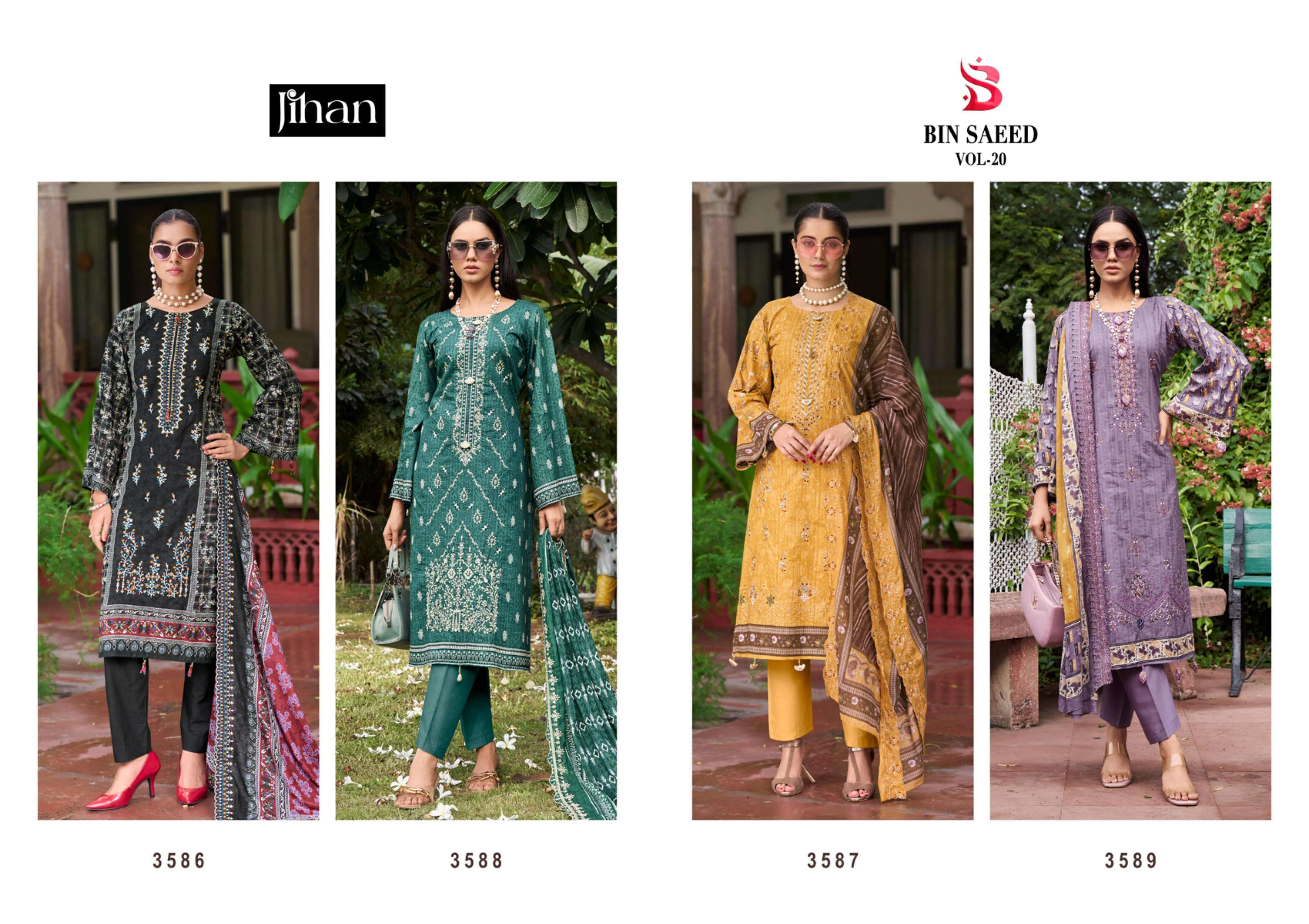 Jihan Bin Saeed Lawn Collection Vol 20