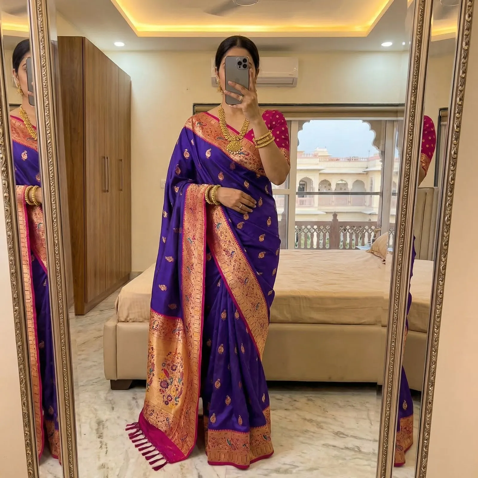 Mb 71 Soft Paithani Silk Rich Zari Weaving Saree Collection