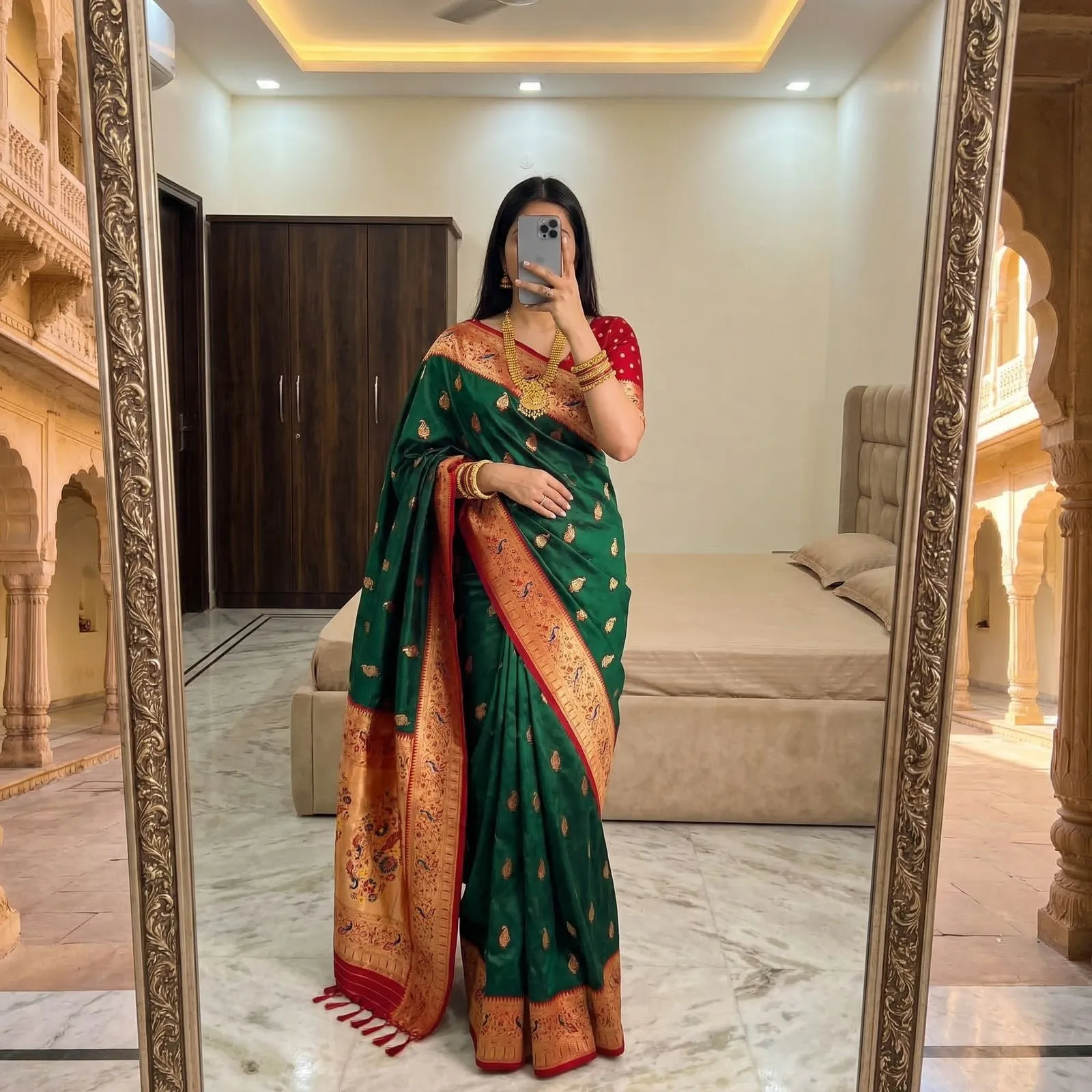 Mb 71 Soft Paithani Silk Rich Zari Weaving Saree Collection