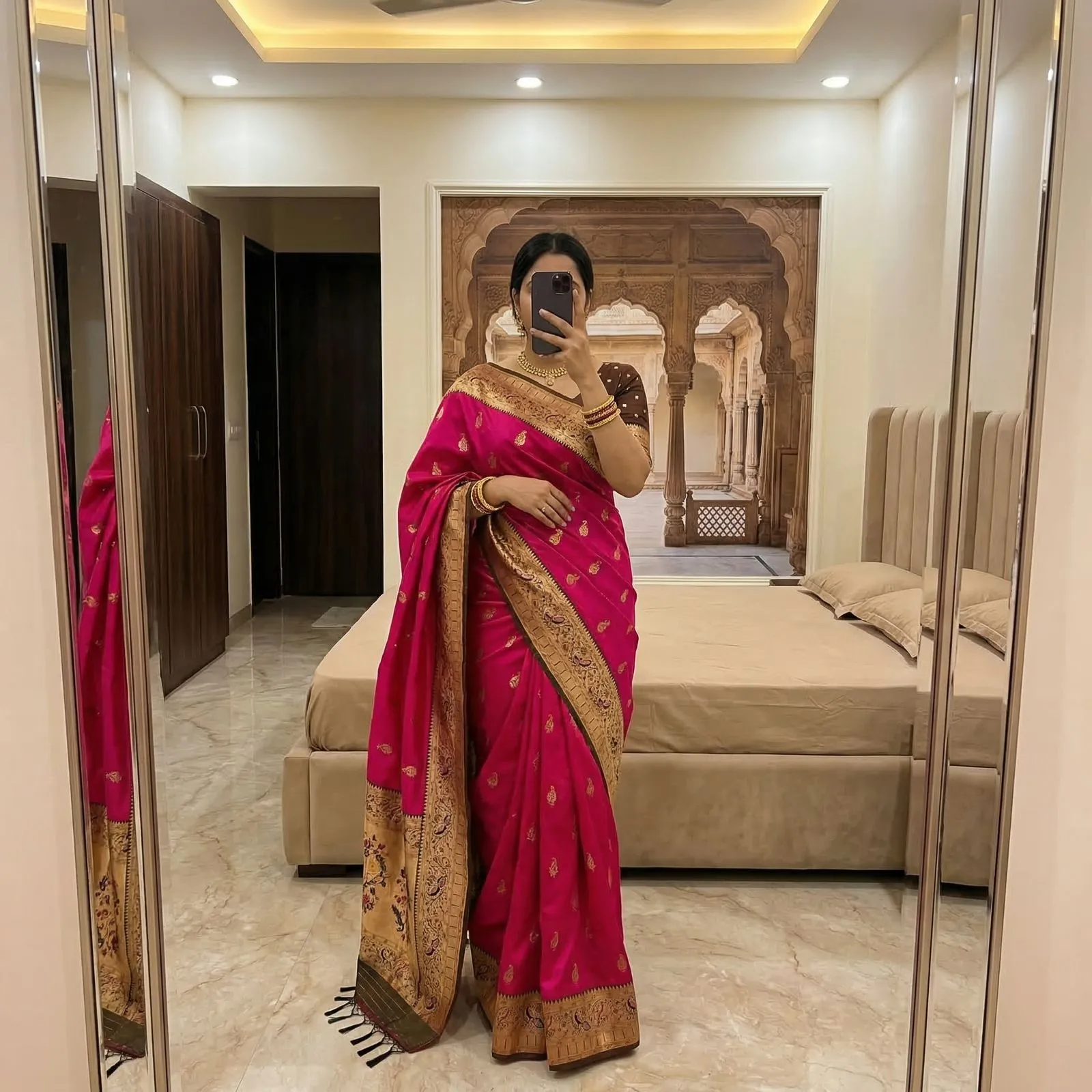 Mb 71 Soft Paithani Silk Rich Zari Weaving Saree Collection