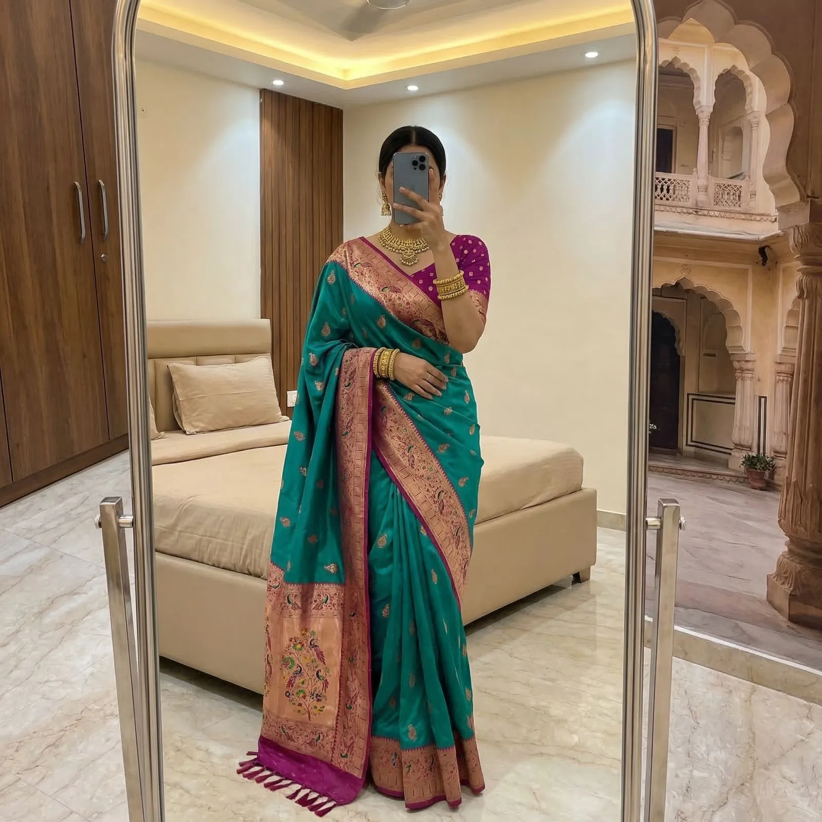 Mb 71 Soft Paithani Silk Rich Zari Weaving Saree Collection