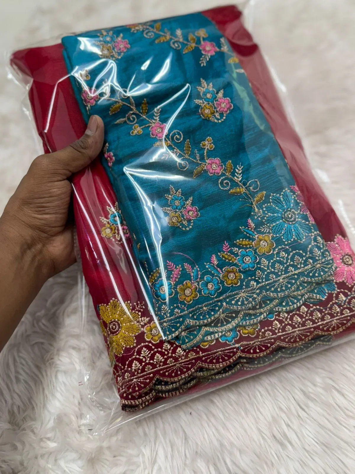 Priya Saree Ah Friendy Chiffon Embroidered Saree Collection