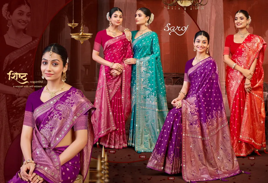 Saroj Libas Satin Saroski Vol 1 Satin Silk Saree Collection