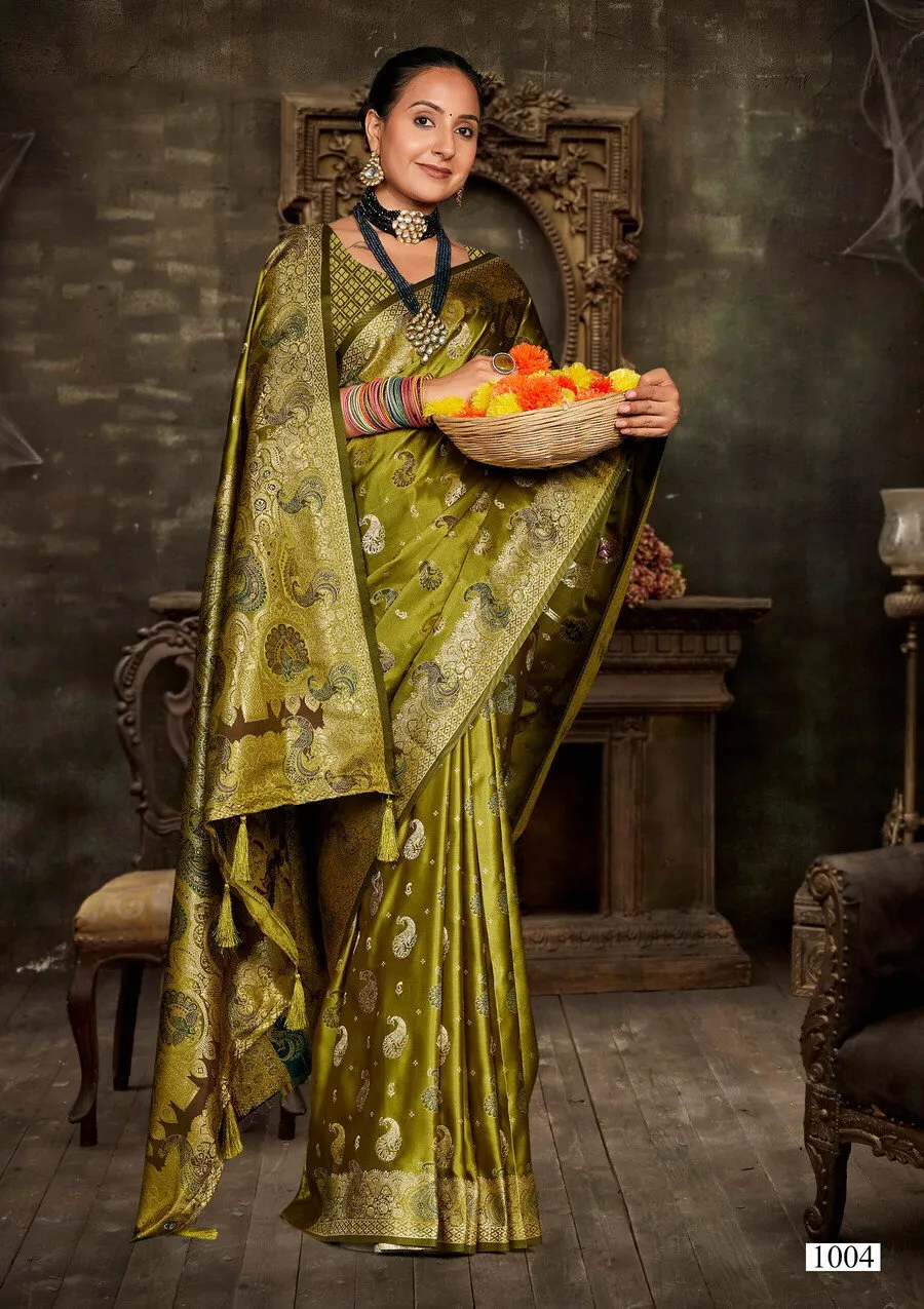 Saroj Nisha Satin Saroski Vol 1 Satin Silk Saree