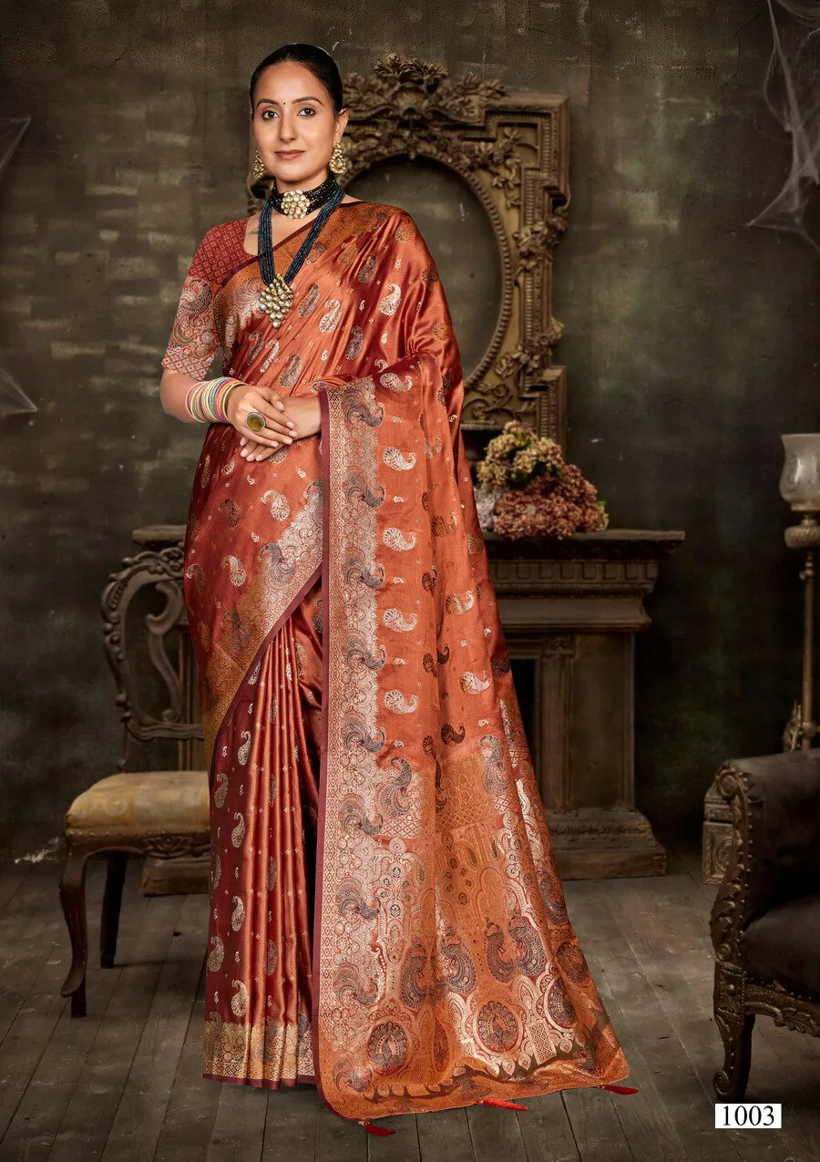 Saroj Nisha Satin Saroski Vol 1 Satin Silk Saree