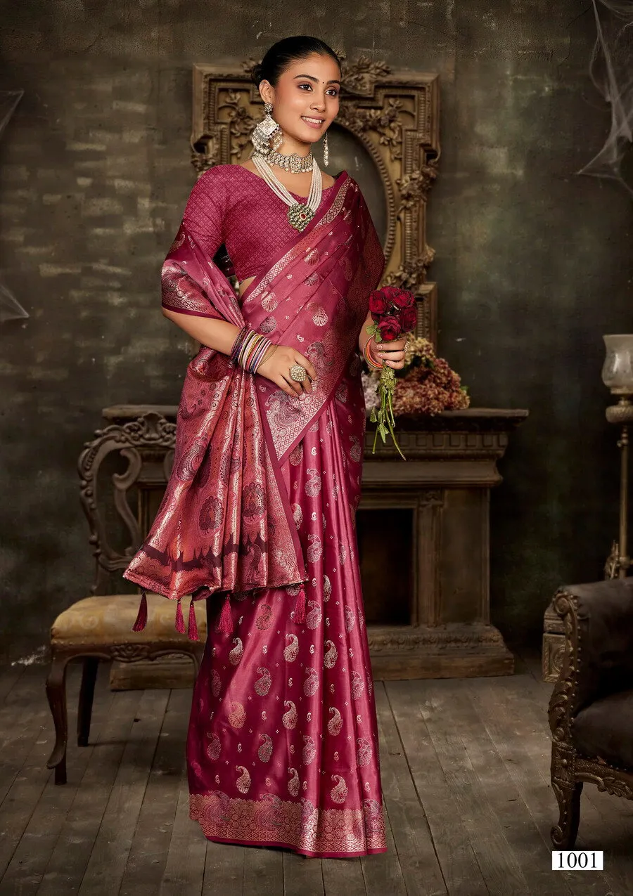 Saroj Nisha Satin Saroski Vol 1 Satin Silk Saree