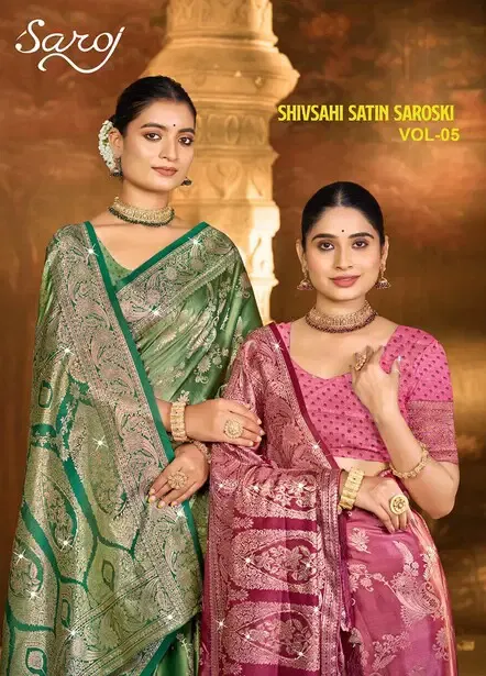 Saroj Shivsahi Satin Saroski Vol 5 Silk Saree