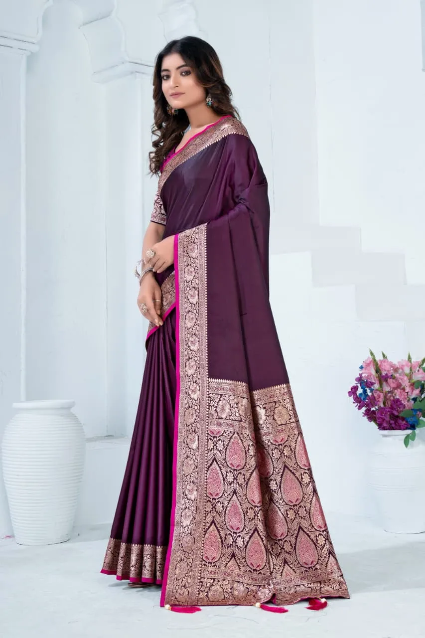 Sf Silk Vol 8 Satin Silk Traditional Wear Saree Collection