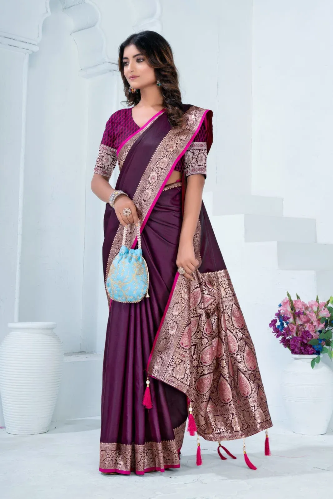 Sf Silk Vol 8 Satin Silk Traditional Wear Saree Collection