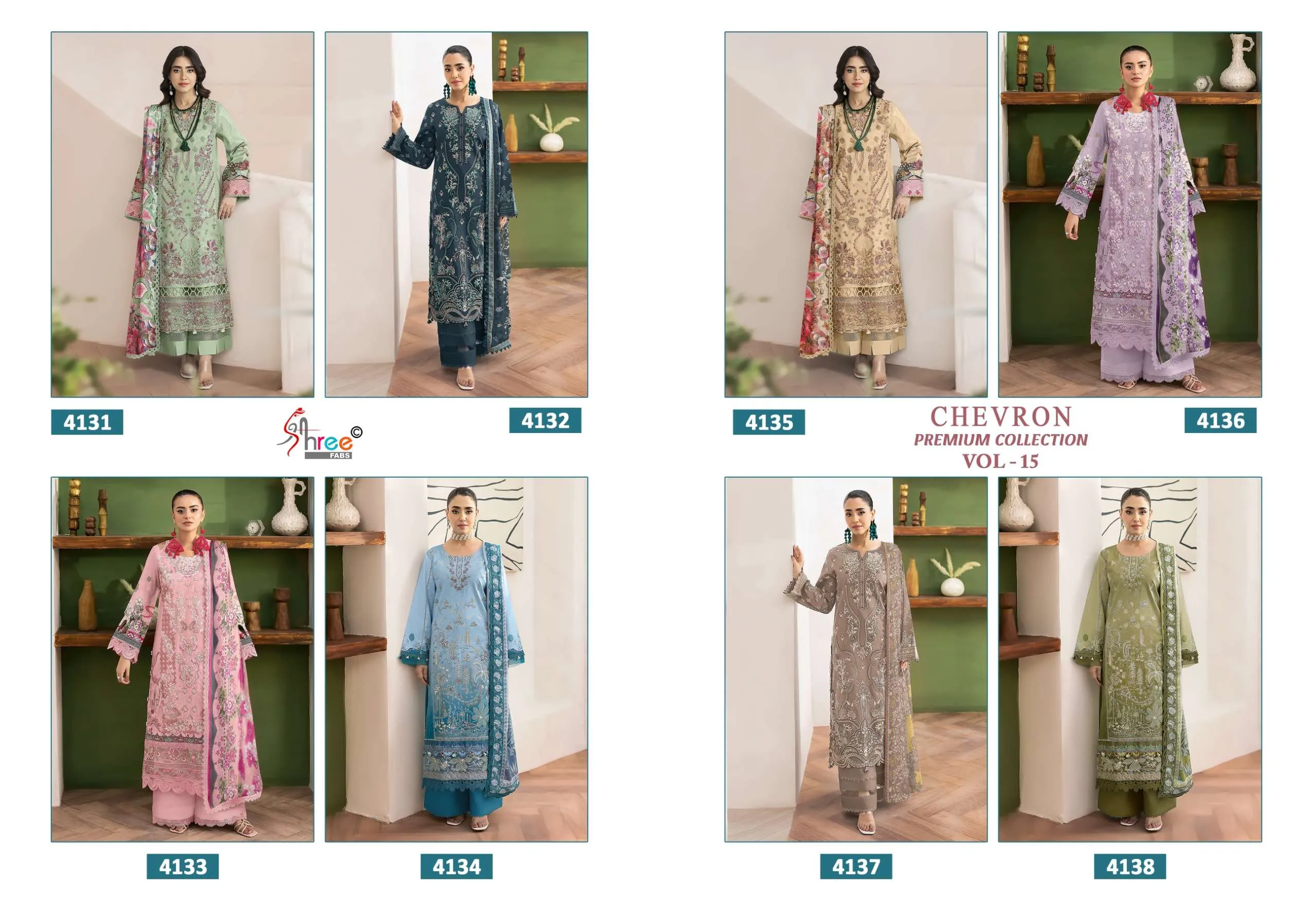 Shree Fab Chevron Premium Collection Vol 15