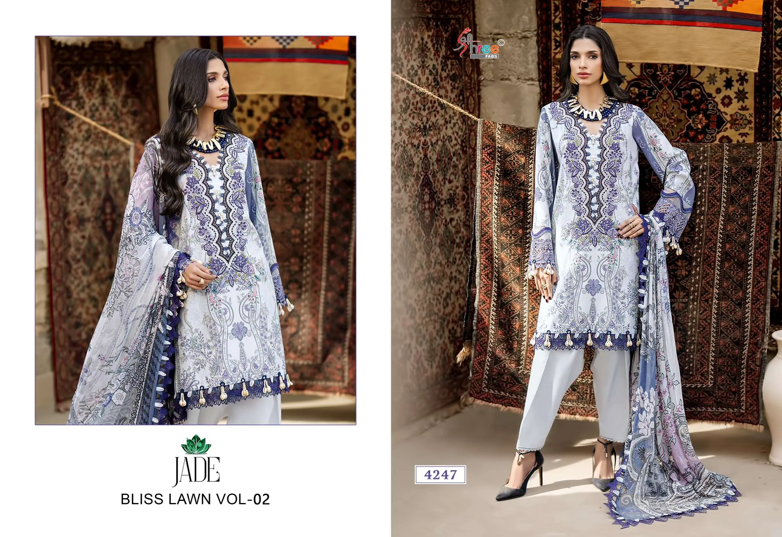 Shree Fab Jade Bliss Lawn Collection Vol 2