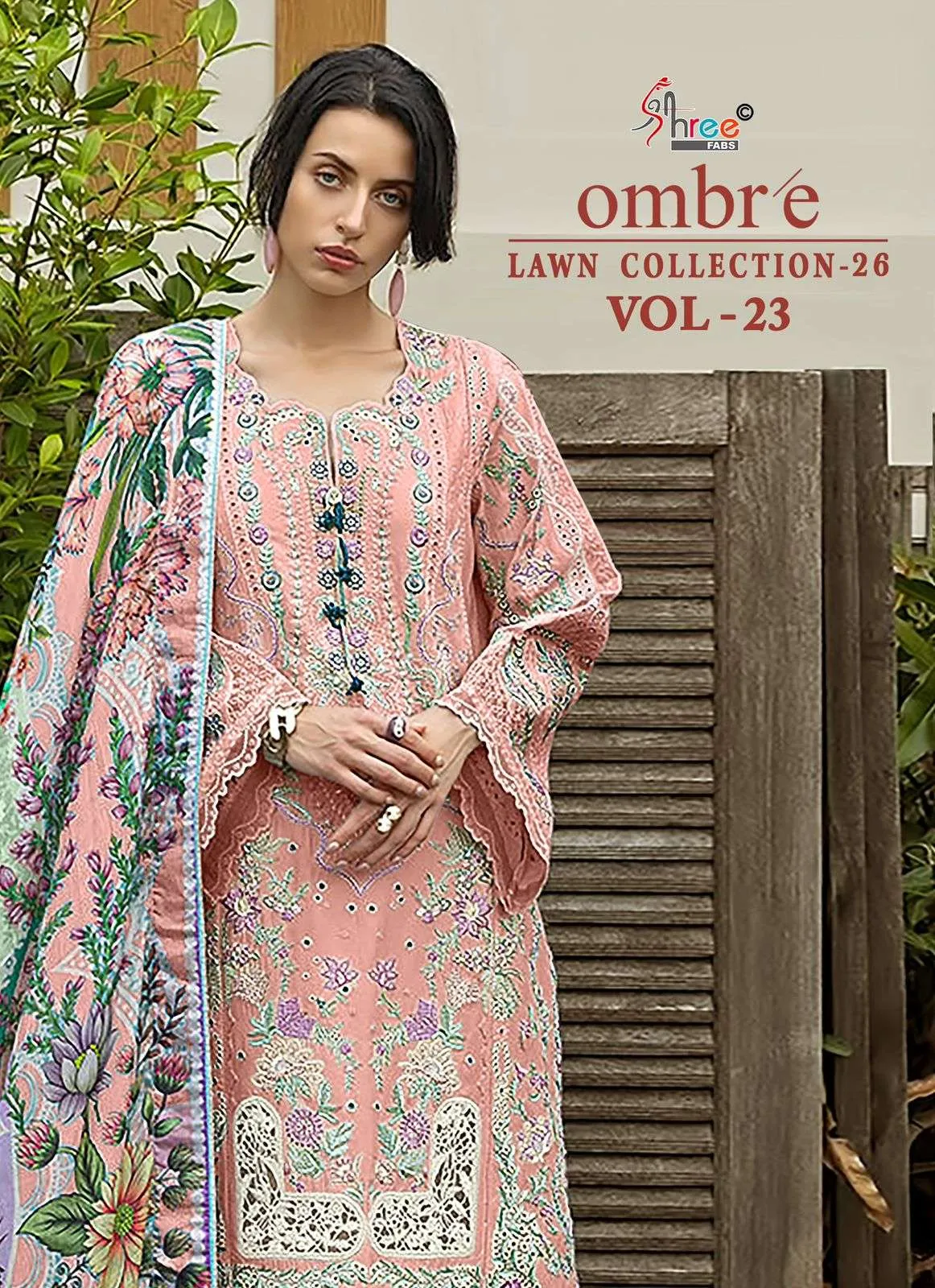Shree Fab Ombre Lawn Collection 26 Vol 23