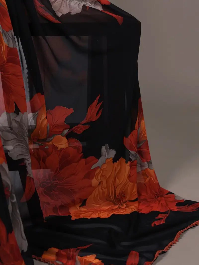 Taraa L 7032 Weightless Marbal Floral Printed Saree Collection