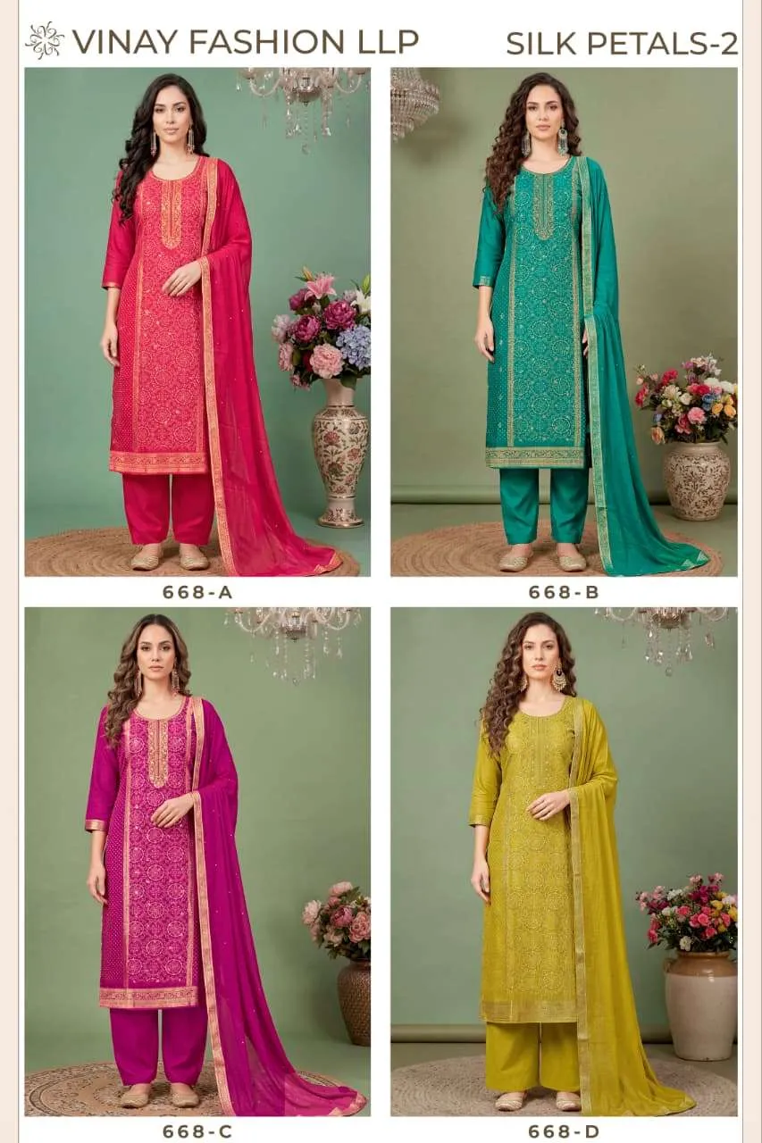 Vinay Fashion Llp Silk Petals Vol 2