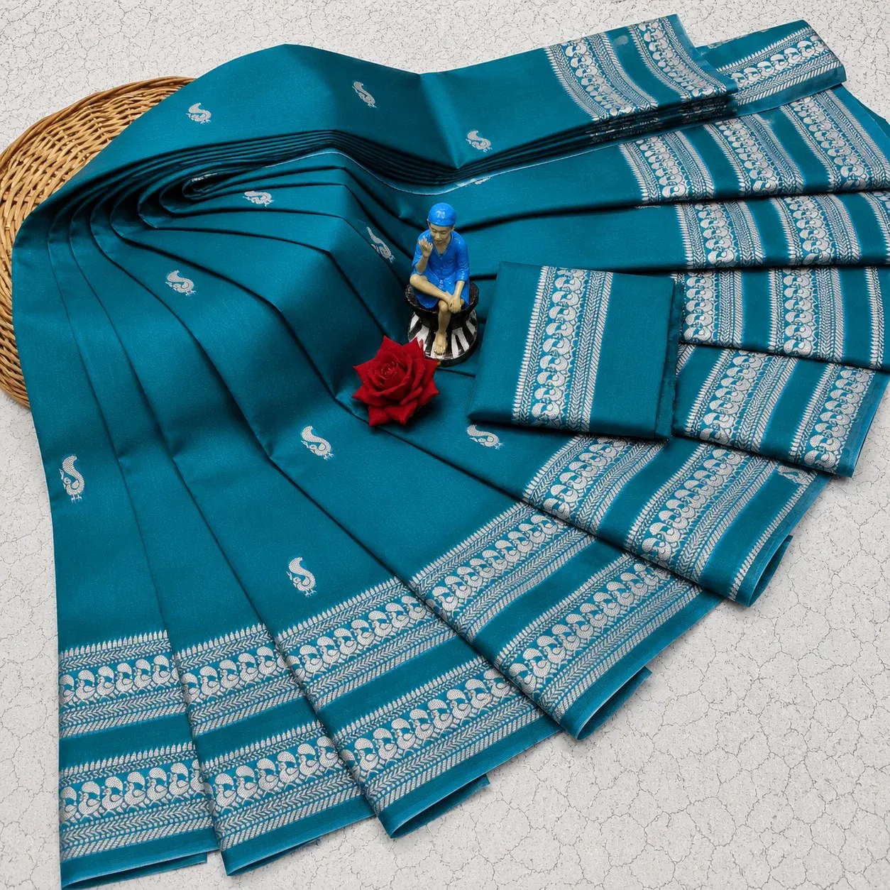 Aab Maharaja Soft Silk Jacquard Work Saree Collection
