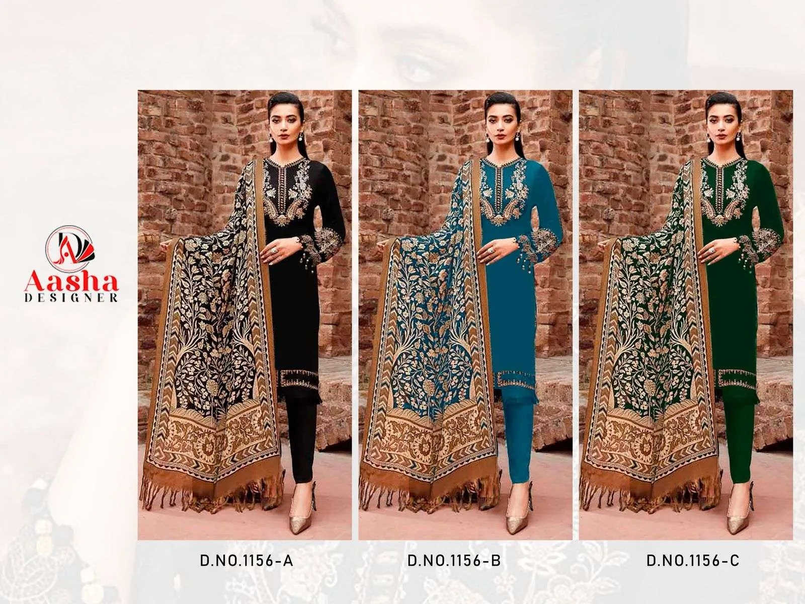 Aasha Designer Design No - 1156 Abc