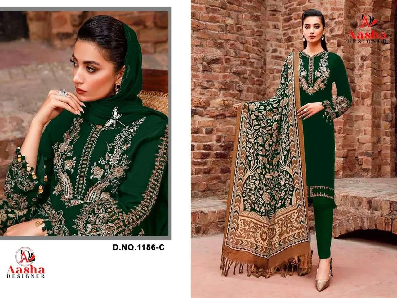 Aasha Designer Design No - 1156 Abc