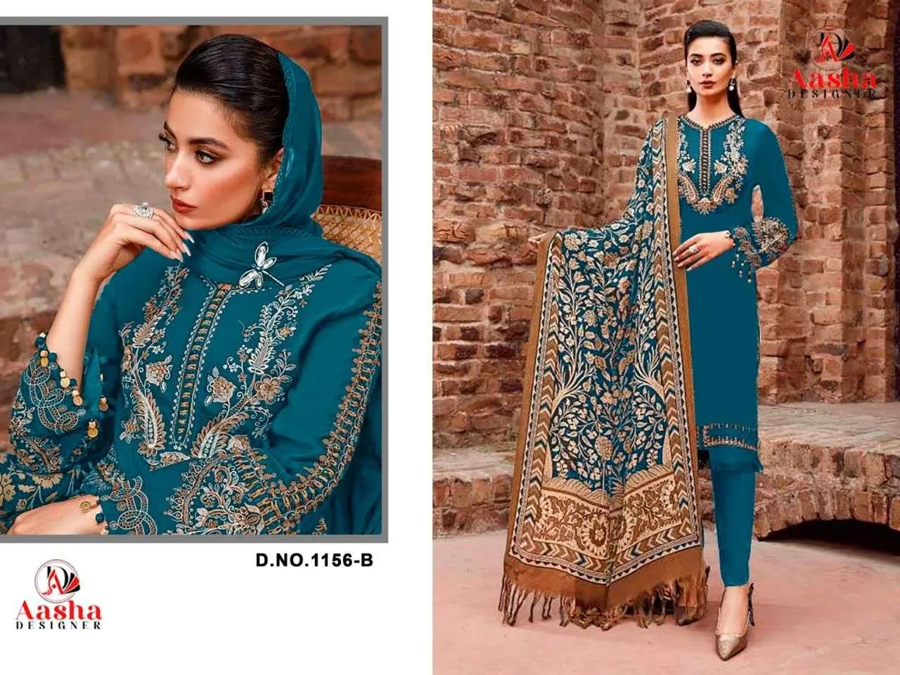 Aasha Designer Design No - 1156 Abc