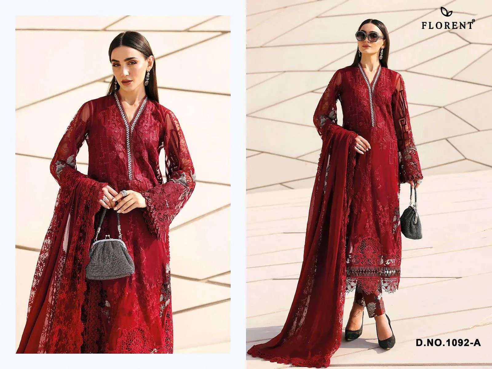 Deepsy Suits Maria B Premium Embroidered Vol 3 Hit Design 1092 1094