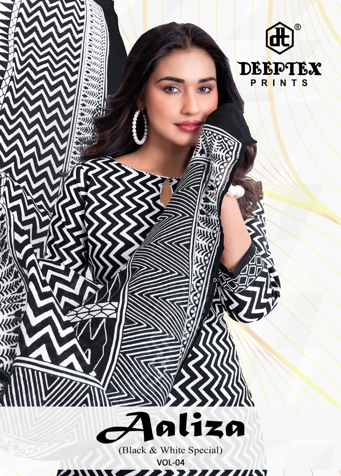 Deeptex Aaliza Black & White Vol 4