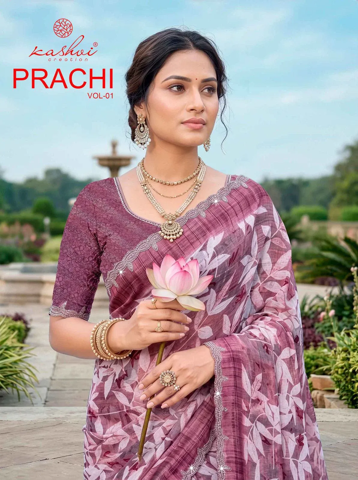 Kashvi Prachi Vol 1 Pc Rimzim with Cutworked Saree