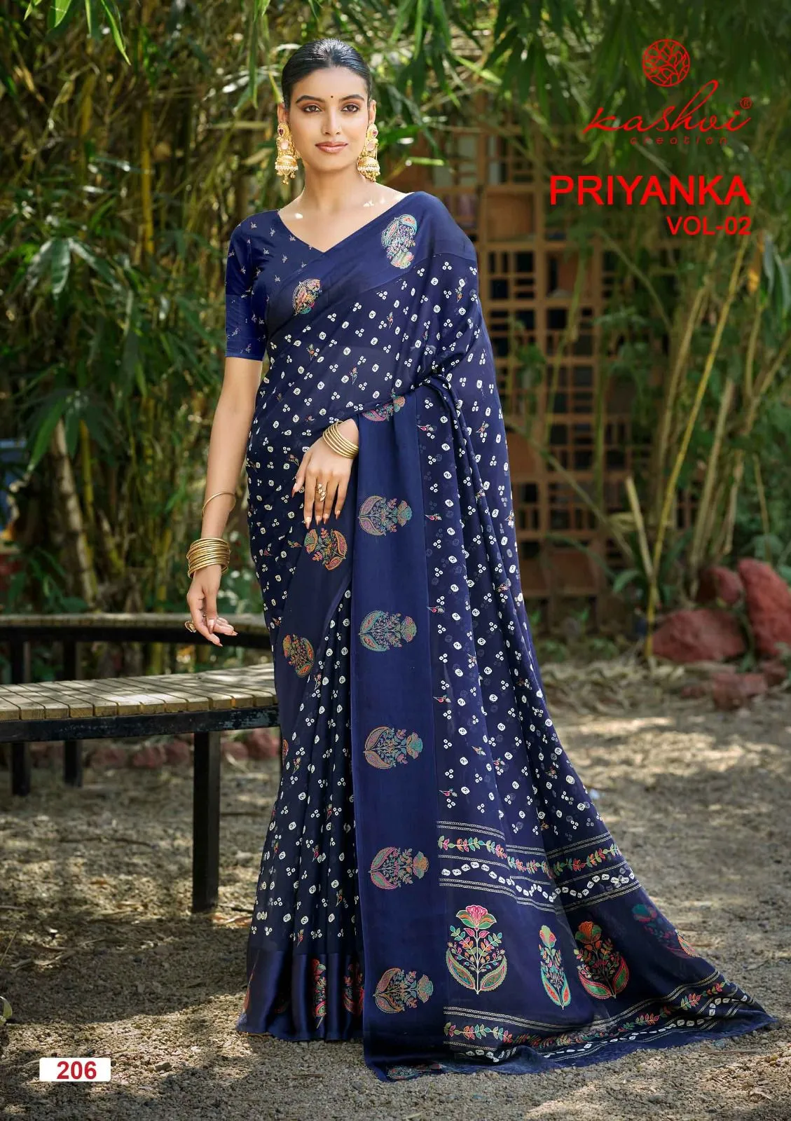 Kashvi Priyanka Vol 2 Marshmallow Jacquard Work Saree Collection