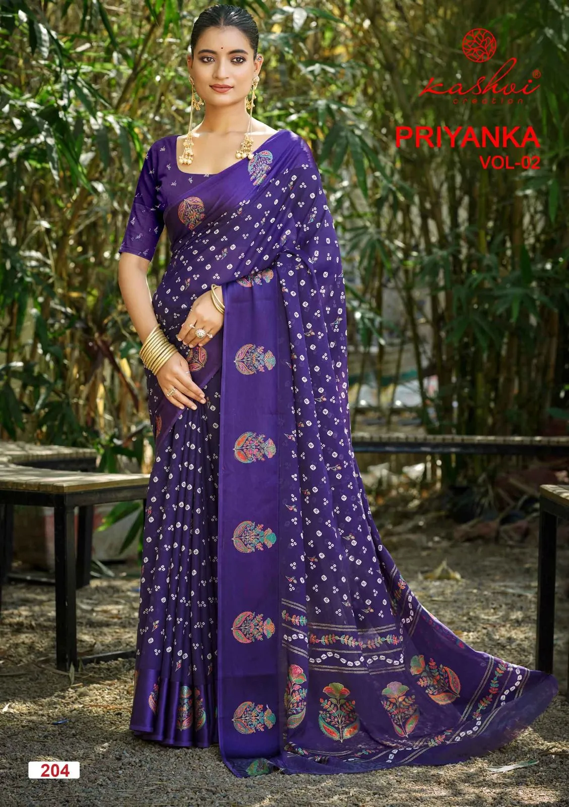 Kashvi Priyanka Vol 2 Marshmallow Jacquard Work Saree Collection