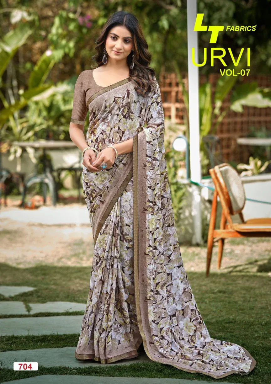 Lt Urvi Vol 7 Micro Printed Saree Collection