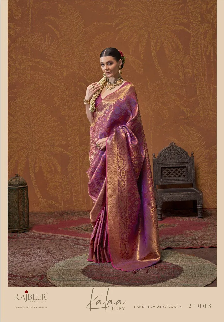Rajtex Kalaa Ruby Handloom Weaving Silk Saree Collection