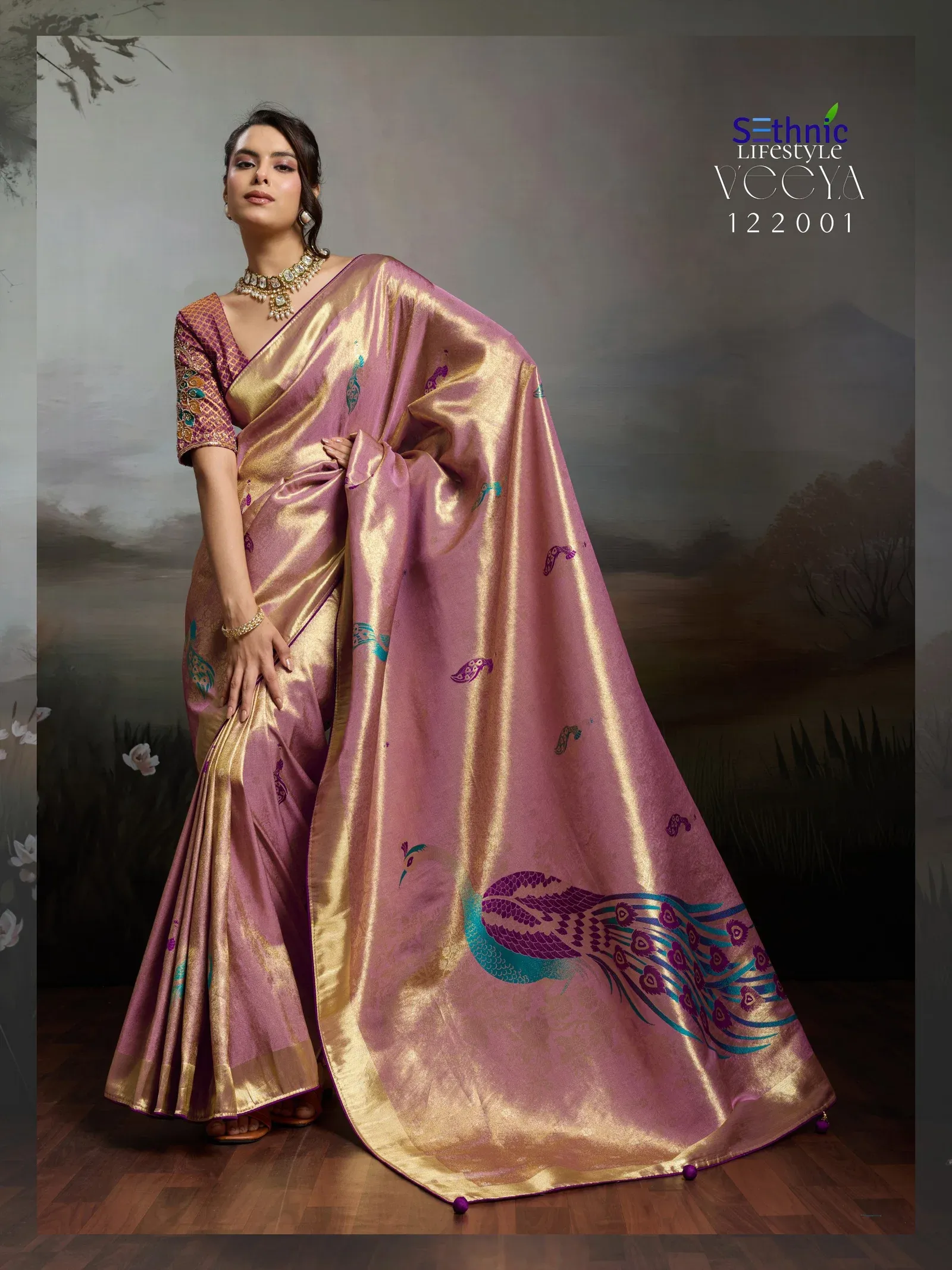 Sethnic Veeya Classic Kahani Banarasi Jacqaurd Designer Saree
