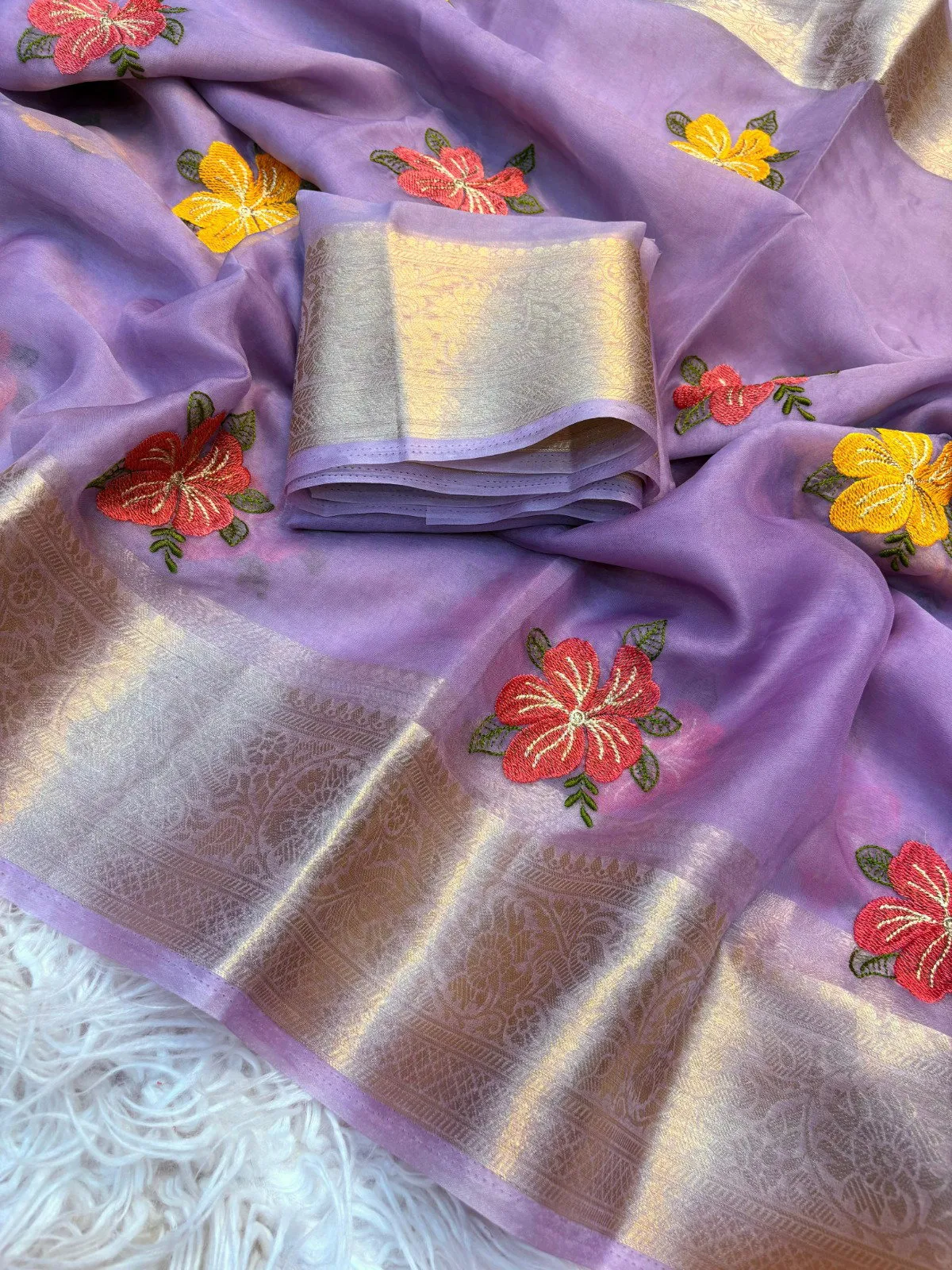 Kc 217 Kanchipuram Organza Jacquard Weaving Saree Collection
