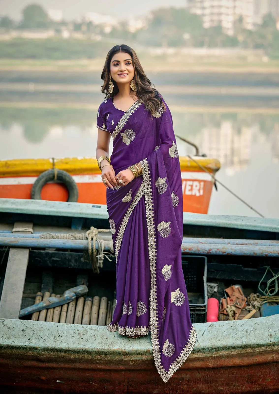 Lt Aayushi Vol 1 Pn Soft Silk with Swaroski Work Saree