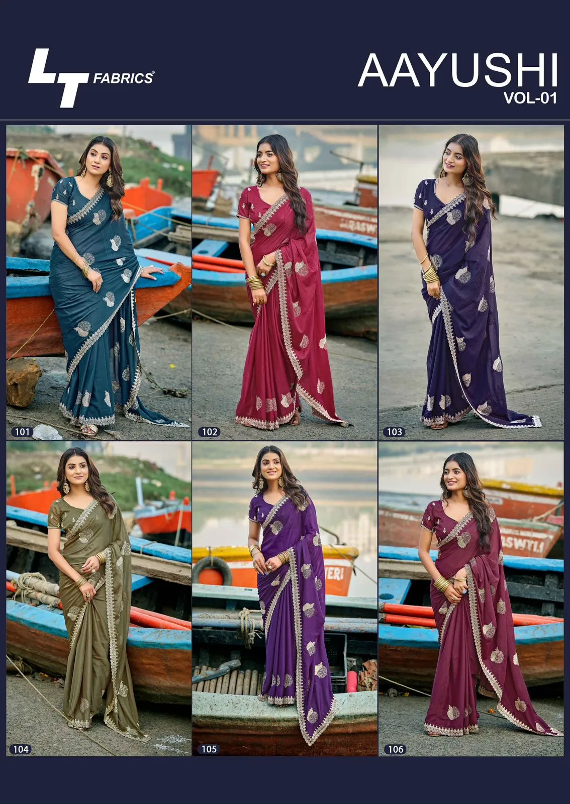 Lt Aayushi Vol 1 Pn Soft Silk with Swaroski Work Saree