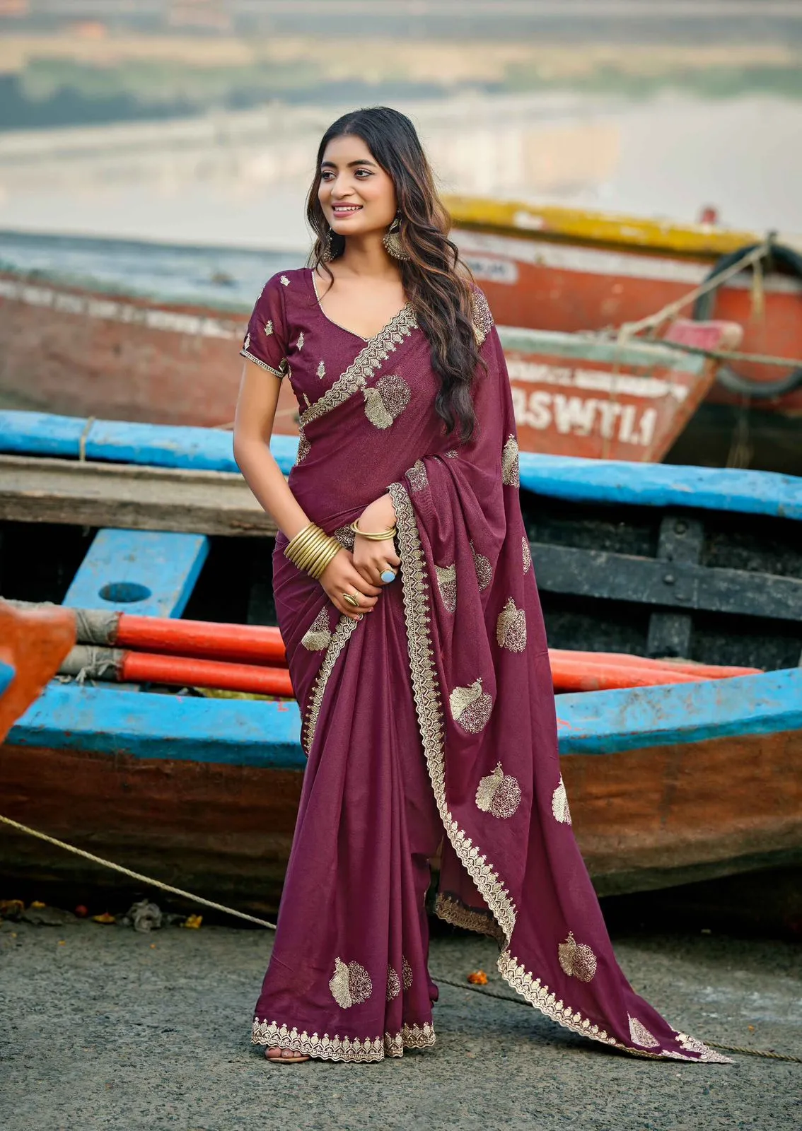 Lt Aayushi Vol 1 Pn Soft Silk with Swaroski Work Saree