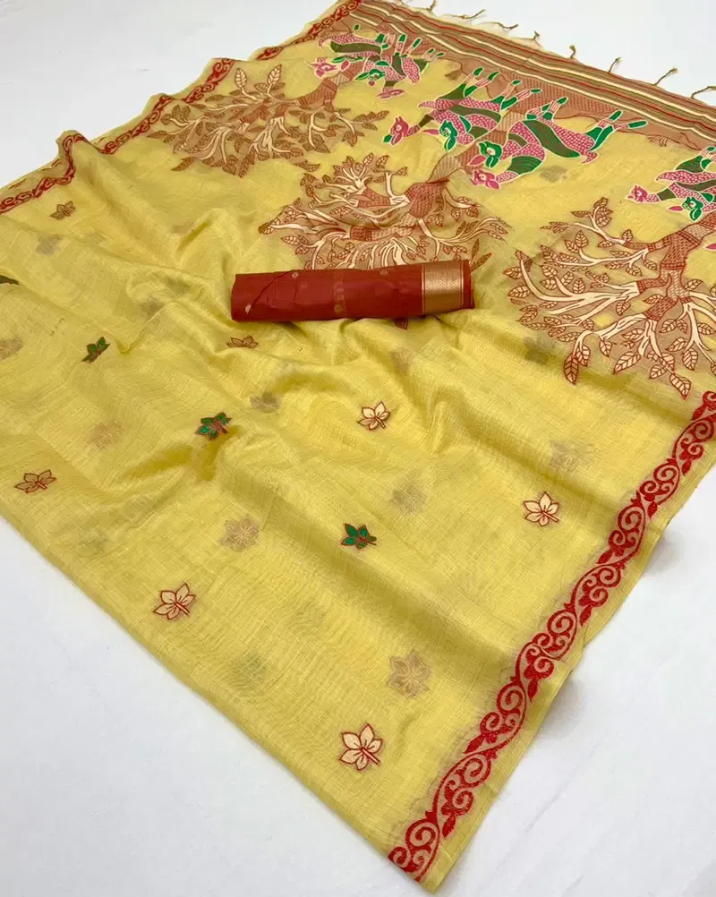 Rajyog Hansini 326001 to 06 Chanderi Silk Weaving Saree Collection