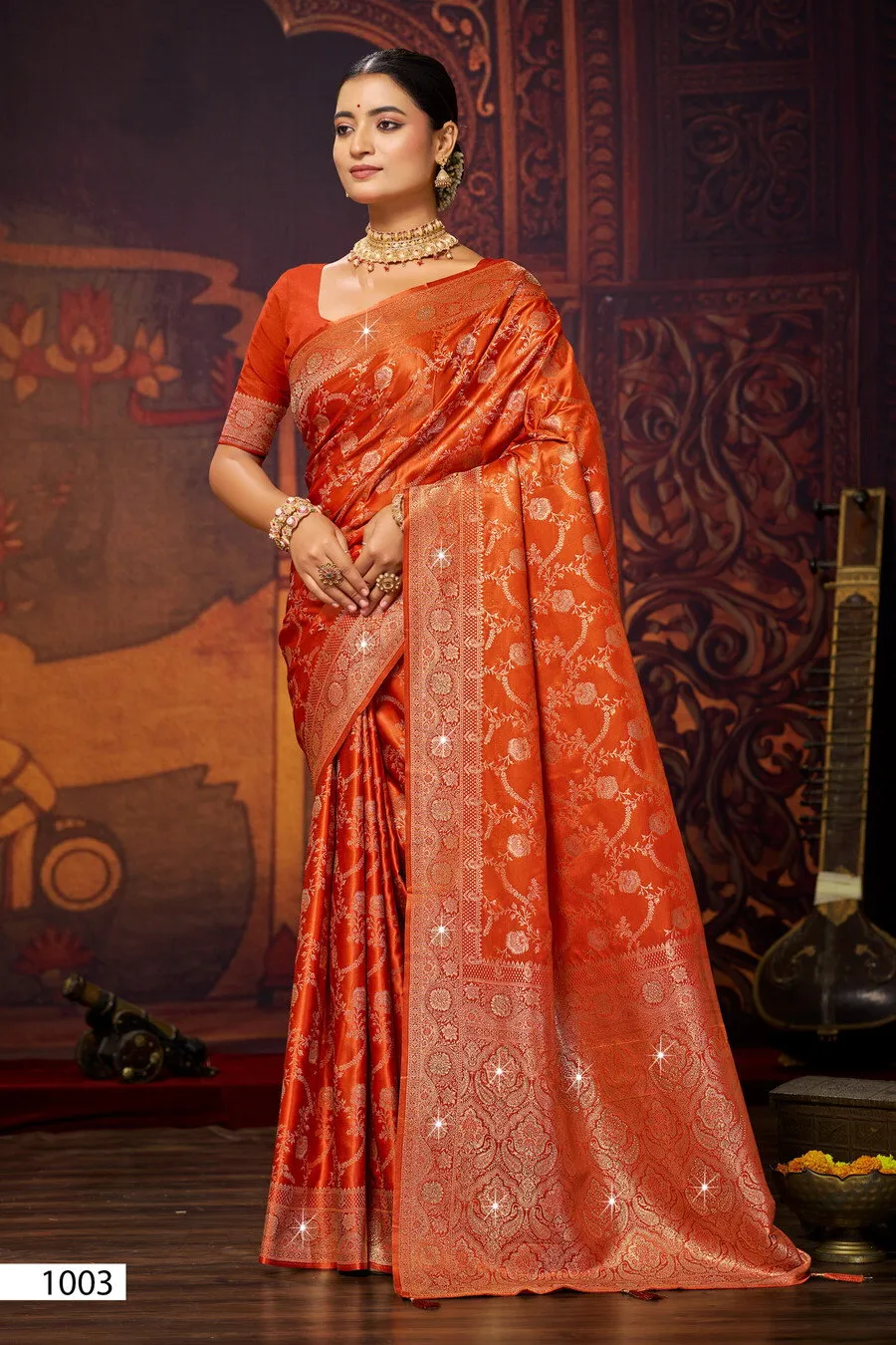 Saroj Aisha Satin Saroski Vol 1 Satin Silk Saree Collection