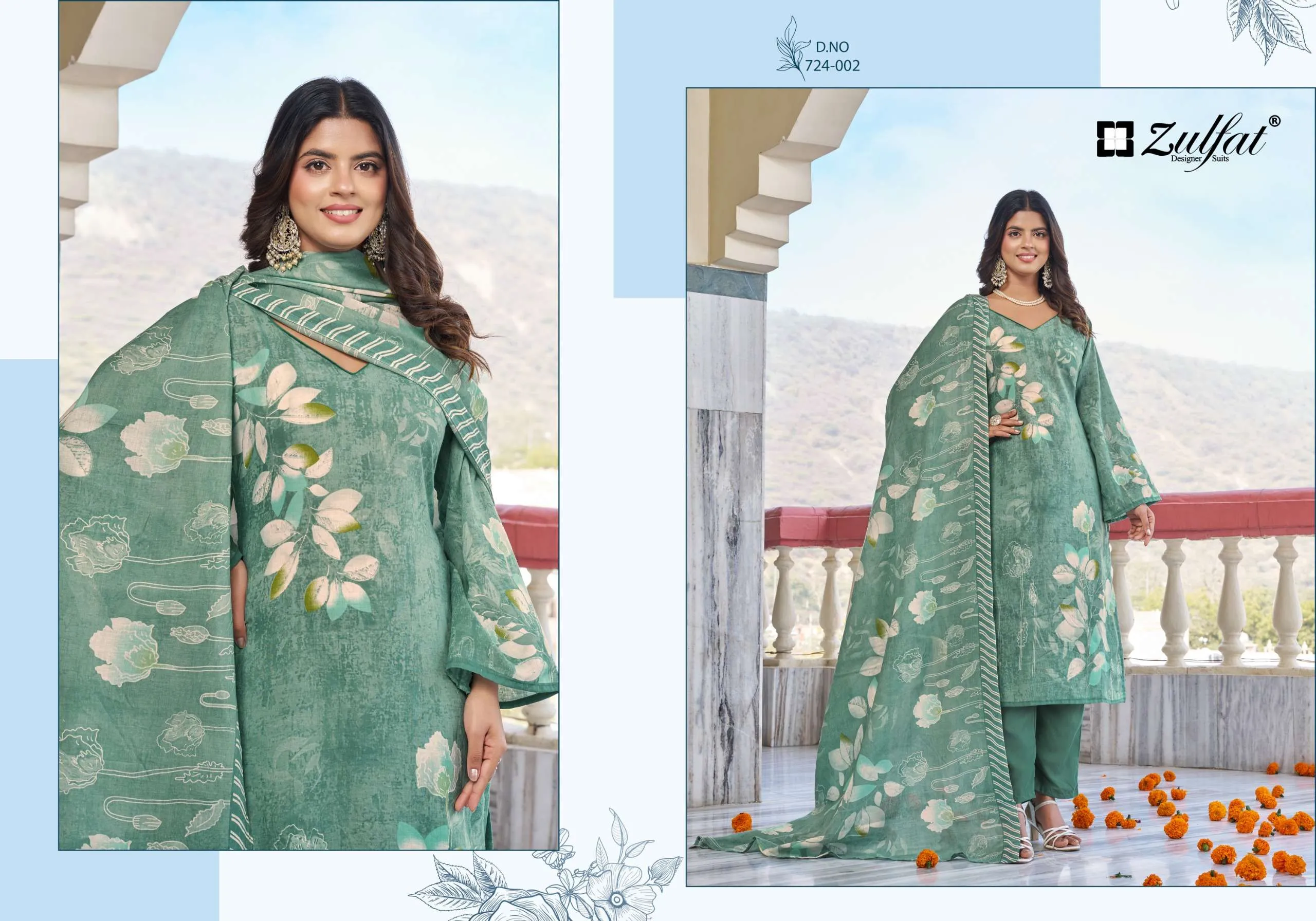 Zulfat Desginer Suit Farida