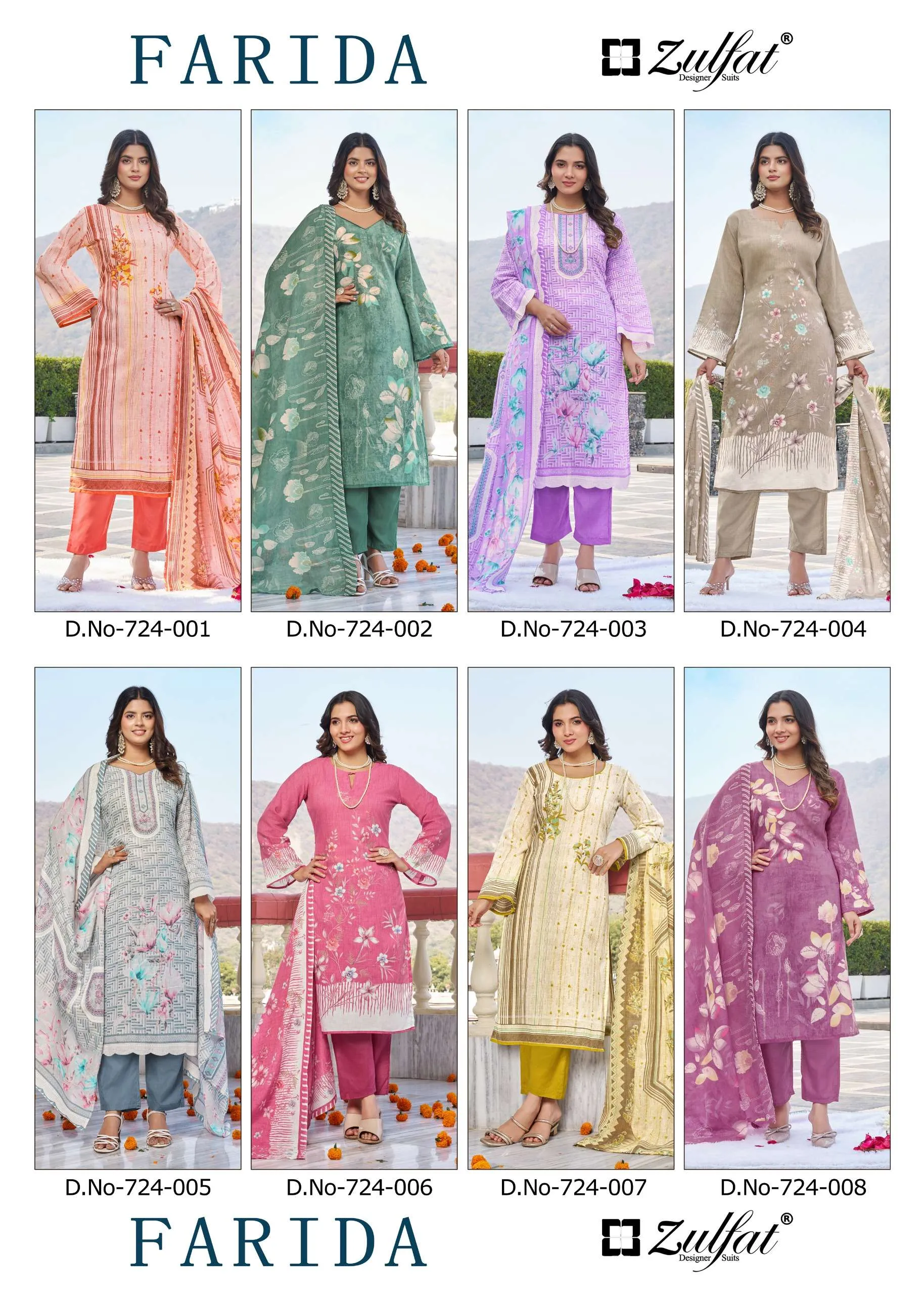 Zulfat Desginer Suit Farida